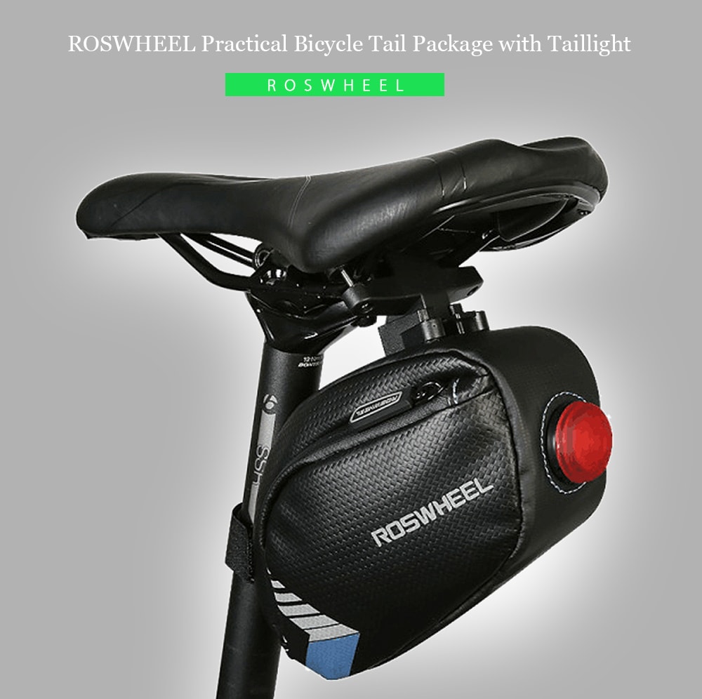 ROSWHEEL Fashionable Bicycle Bag- Black and Green