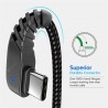 TIEGEM 90 degree USB Type C Cable 2A USB-C Cable Type-C Fast Charging Cord