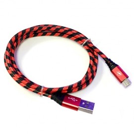 Nylon Braid Micro USB Data Charging Cable 1M