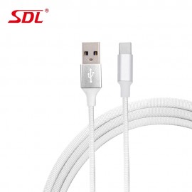 SDL 2m Nylon Braided Type-C USB Data Charging Cable