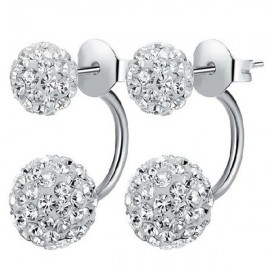 Womens Double Beads Earrings Great Gift Idea