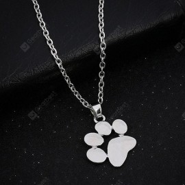 Pendant Necklace with Little Dog Paw