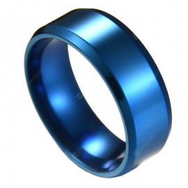 Vintage Stainless Steel 8mm Width Circle Finger Ring
