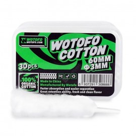 Wotofo Agleted Organic Cotton 3mm 30pcs/box