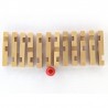 Wooden Take the Ball from Cage Lock Logic Puzzle Burr Puzzles Brain Teaser
