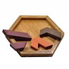 Wooden Hexagon Puzzle Geometric Drawing Board