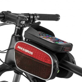 ROCKBROS Portable Bike Front Frame Bag with Phone Holder