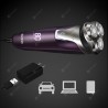 YOURS Three Blade Electric Shaver Rechargeable Razor Man Purple T76