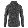 Thickened Turn-down Collar Knitwear Cardigan Sweater