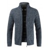 Stylish Stand Collar Sweater with Zipper for Men