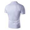 YD - F305 - 02 Men Casual T-shirt Spring Summer Lapel Print Short Sleeve