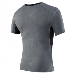 Quickly Dry Men'S Short T-Shirt Elastic Sportswear Fitness Tight Running Shirt
