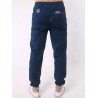Number Embroidered Zipper Bmbellished Chino Jogger Pants