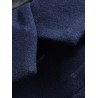 Turndown Collar Pockets Longline Wool Coat