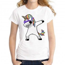 Unicorn Printed Short Sleeved T-Shirt