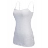 Women Leisure Vest Elastic Slim Solid Color 4pcs