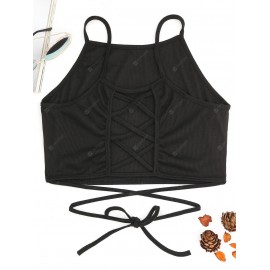 Strappy Back Crop Top