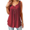 Women Tank Tops Button Solid Color Slip