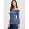 Off The Shoulder High Low T-shirt