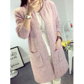 Woman Sweater Long Sleeve Knitted Cardigan