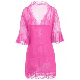 See Through Slip Babydoll with Robe