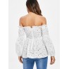 Off The Shoulder Hollow Out Top