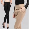 Women Casual Pencil Pants Elastic Waist Trousers