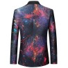 Painting Print Casual Outdoor Blazer
