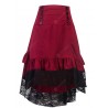 Stitching Lace Bag Hip Skirt