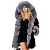 Women Warm Comfortable Fur Collar Hooded Parka