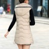 Winter Fashion Sleeveless Long Slim Down Jacket In-Stock