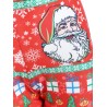 Plus Size Christmas Santa Claus Bell Print Leggings
