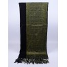 Vintage Reversible Two Colors Fringed Long Scarf