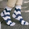 One Set Wave Pattern Casual Jacquard Socks
