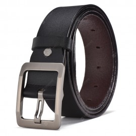 SAN VITALE Genuine Leather Adjustable Pin Buckle Men Belt