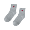 Small Heart Pattern Knitted Ankle Socks