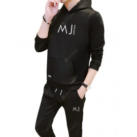 Sweater Men Hooded Pullover Jacket Spring Autumn Loose Long-sleeved Sports Suit