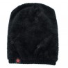 Tide Knit Wool Hat Winter Plus Velvet Warm Red Five-star Head Men's Outdoor Hat
