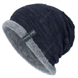 Tide Knit Wool Winter Plus Velvet Warm Hook Head Men's Outdoor Cap