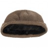 Plus Velvet Knitted Sweater Cap with Buckle for Winter