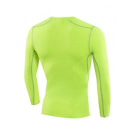 Outdoor Elastic Breathable Running Long Sleeves Tee for Men