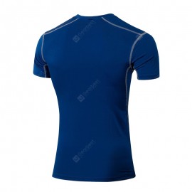 Quick Dry Compression Men Run Shirt Fitness Tight Soccer Jersey Gym Sportswear