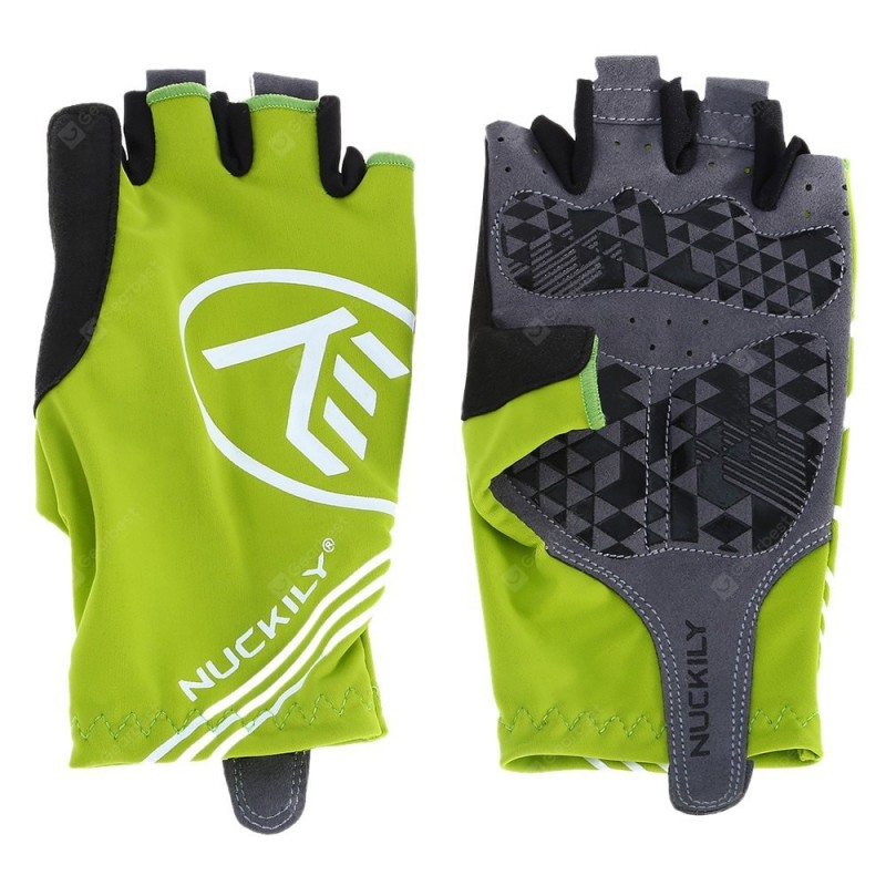 Pair of NUCKILY PC04 Half-finger Cycling Gloves with Gel Pad