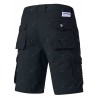 Zipper Fly Applique Pockets Design Cargo Shorts