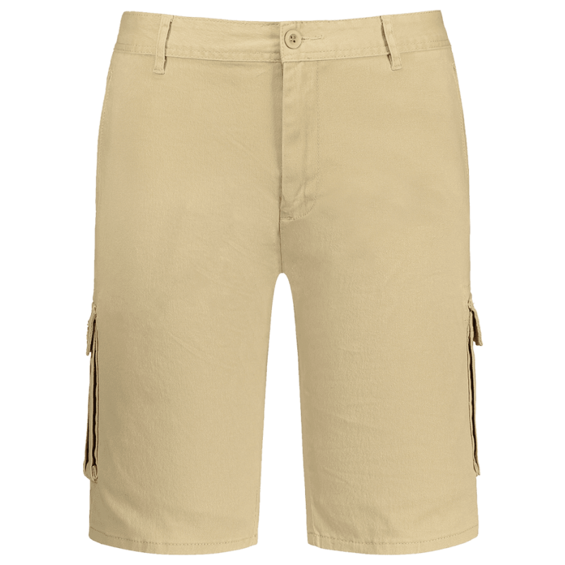 Zip Fly Pockets Bermuda Cargo Shorts