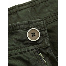 Zip Fly Cargo Shorts with Pockets