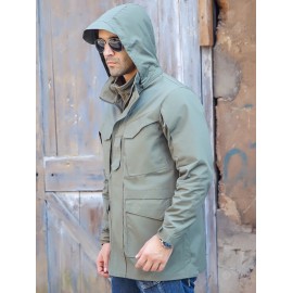 Outdoor Waterproof Comfortable Camouflage Hooded Jacket