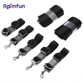 ROOMFUN 3 in 1 Bed Binding Bondage Kit Wrist Leg Cuff SM Product for Adult