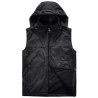 Outdoor Men's Autumn Winter Plus Velvet Warm Windproof Jacket Hooded Detachable