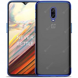 Soft Full Plating TPU Cover with Tempered Glass Screen Protector for OnePlus 6T